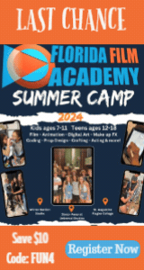 Check out Florida Film Academy's 2024 Summer and Register NOW for Summer 2024 and 2024/2025 Homeschool or Evening Classes